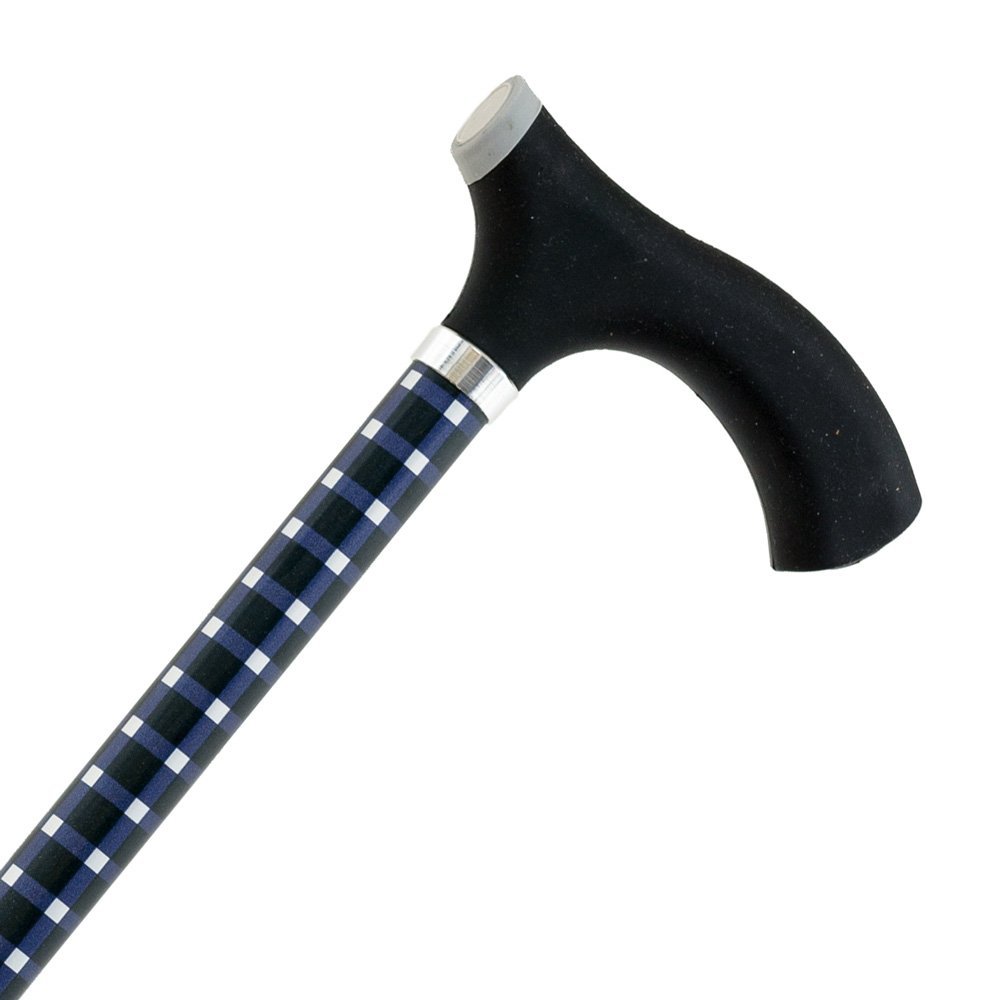 Justerbar käpp, Mjukt handtag, Rutig