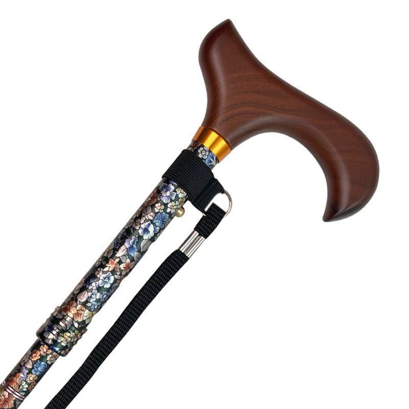 Hopfällbar käpp - Blommönster