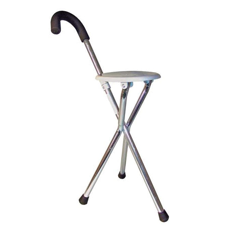 Klapstol - stok med sæde og 3 ben - Seniorshop