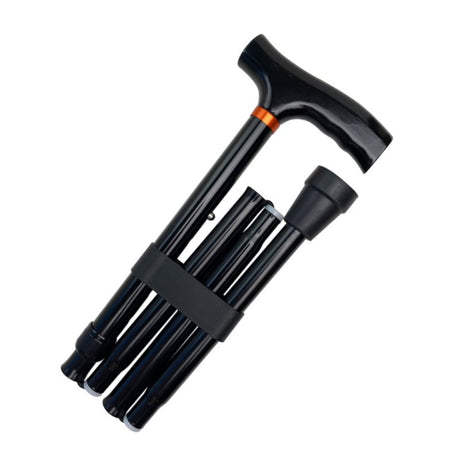 Sammenklappelig stok - Sort - Seniorshop