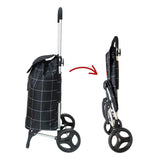 Kross indkøbsvogn - Sort - Seniorshop