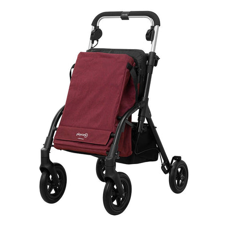 R05 indkøbsvogn med sæde - Bordeaux - Seniorshop