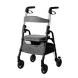 W4 rollator / indkøbsvogn - Grå - Seniorshop