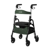W4 rollator / indkøbsvogn - Grøn - Seniorshop