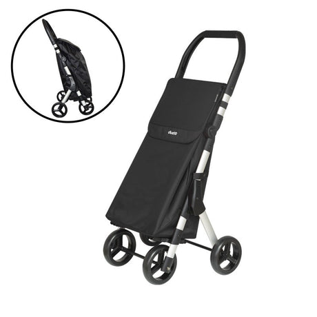 Muuvi Up indkøbsvogn - Sort - Seniorshop