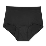 Højtaljet inkontinens trusse i mikrofiber - Sort - Seniorshop
