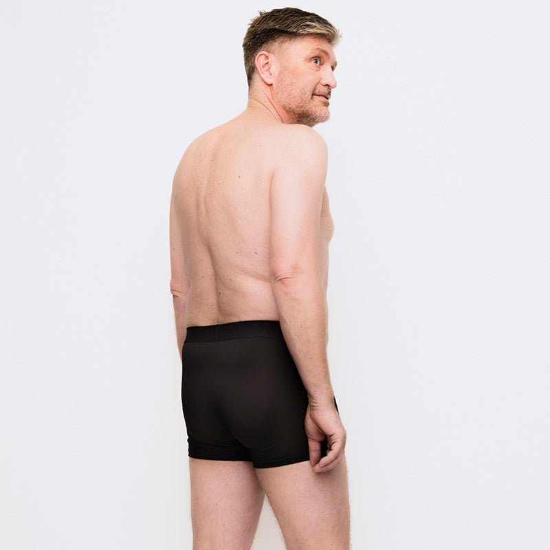 Boxershorts för inkontinens - Svart microfiber