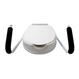 Toiletforhøjer med armlæn og låg - Seniorshop