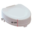 Toiletforhøjer med låg, 10 cm - Seniorshop