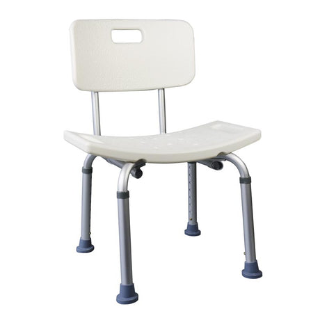 Badestol med ryglæn - Seniorshop