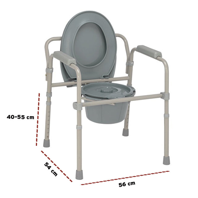 Toiletstol - Sammenklappelig