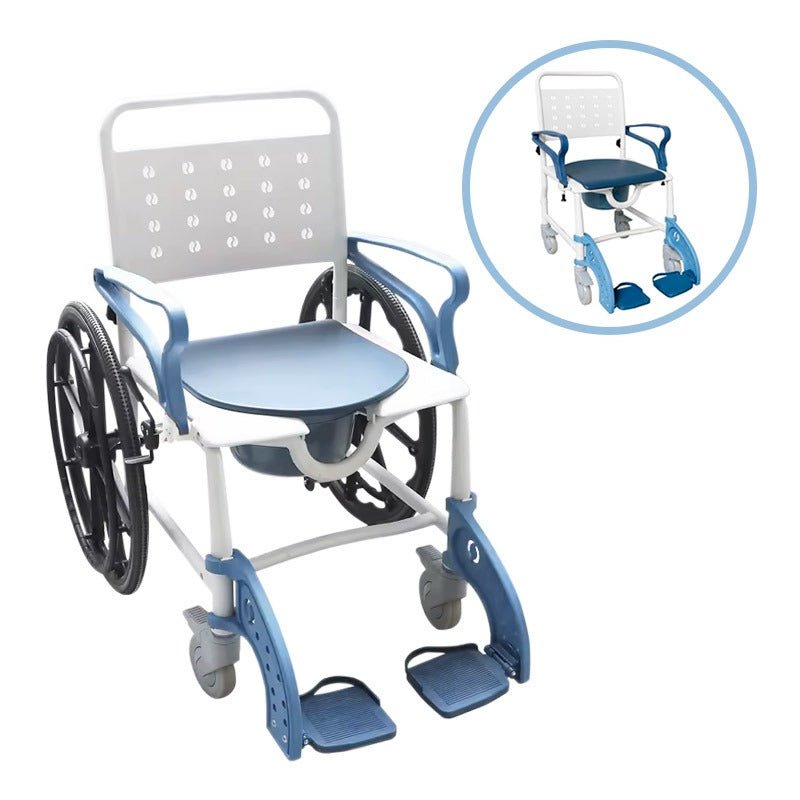 Duschstol / Toalettstol med drivhjul