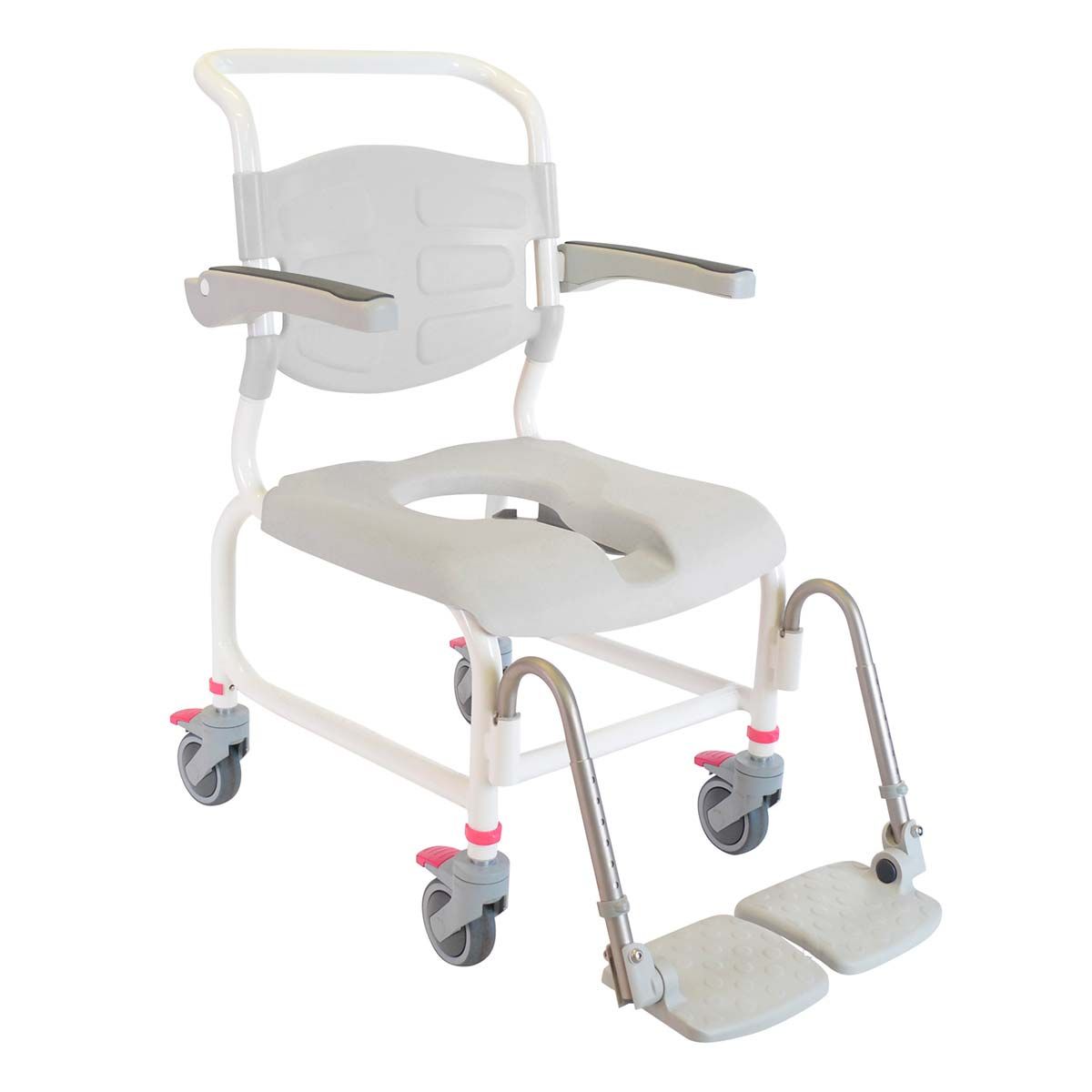 Lätt toalettstol / duschstol på hjul