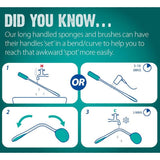 Badesvamp med langt skaft - 65 cm - Seniorshop