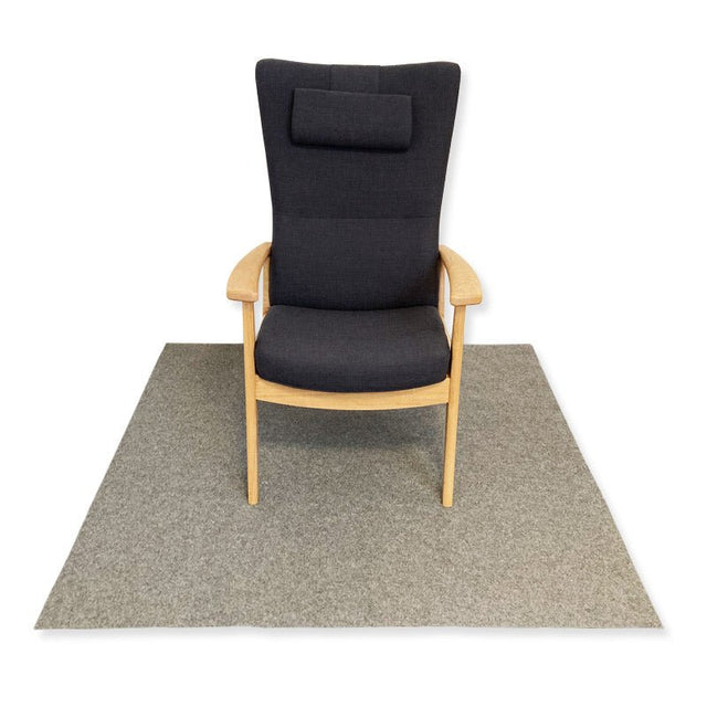 Brandhämmande golvmatta, 150x150 cm