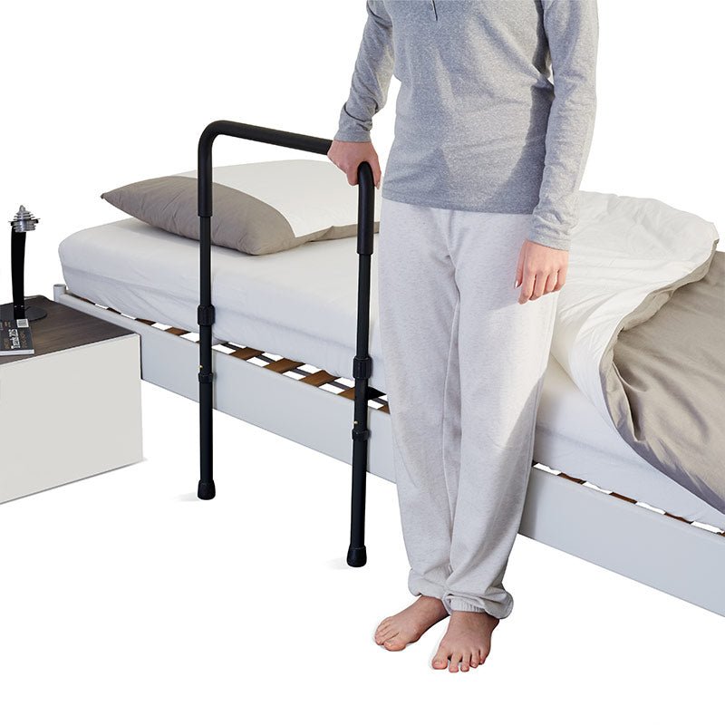 Sänghäst med golvstöd - Svart