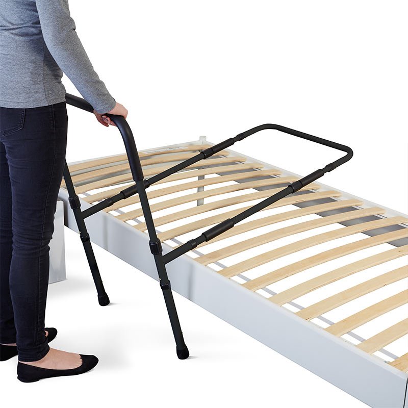 Sänghäst med golvstöd - Svart