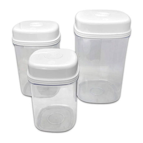 Opbevaringsbøtter til enhåndsbrug - 3 stk. - Seniorshop