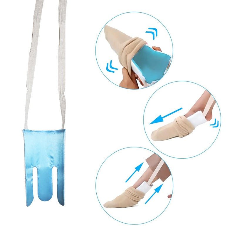 Strumppådragare med frotté och nylon