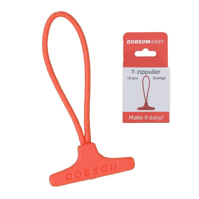 T-zip hjälpmedel för dragkedja, Orange, 10 st