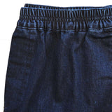 Jeans med resår i midjan, Blå