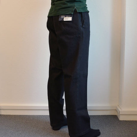 Jeans med resår i midjan, Koksgrå/svart