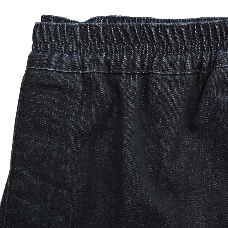 Jeans med resår i midjan, Koksgrå/svart