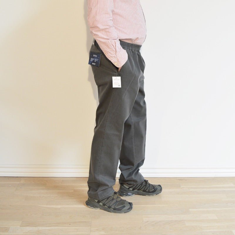 Byxor med resår i midjan, Grå