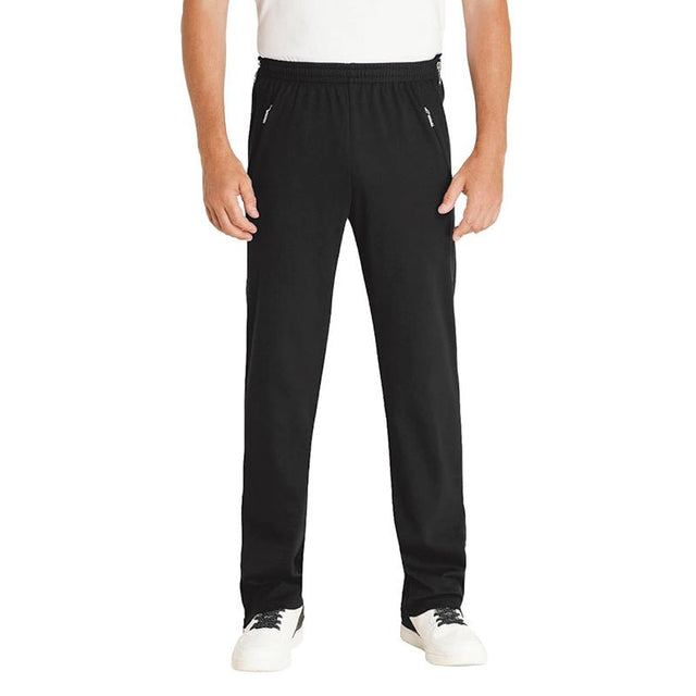 Joggingbyxor med dragkedja, Svart