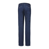 Jeans med stretch och resår i midjan, Mörkblå