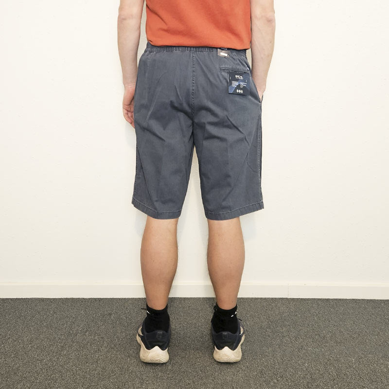 Shorts med elastisk midja, Grå/blå