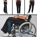 Vandtætte bukser med lynlås - Sort - Seniorshop