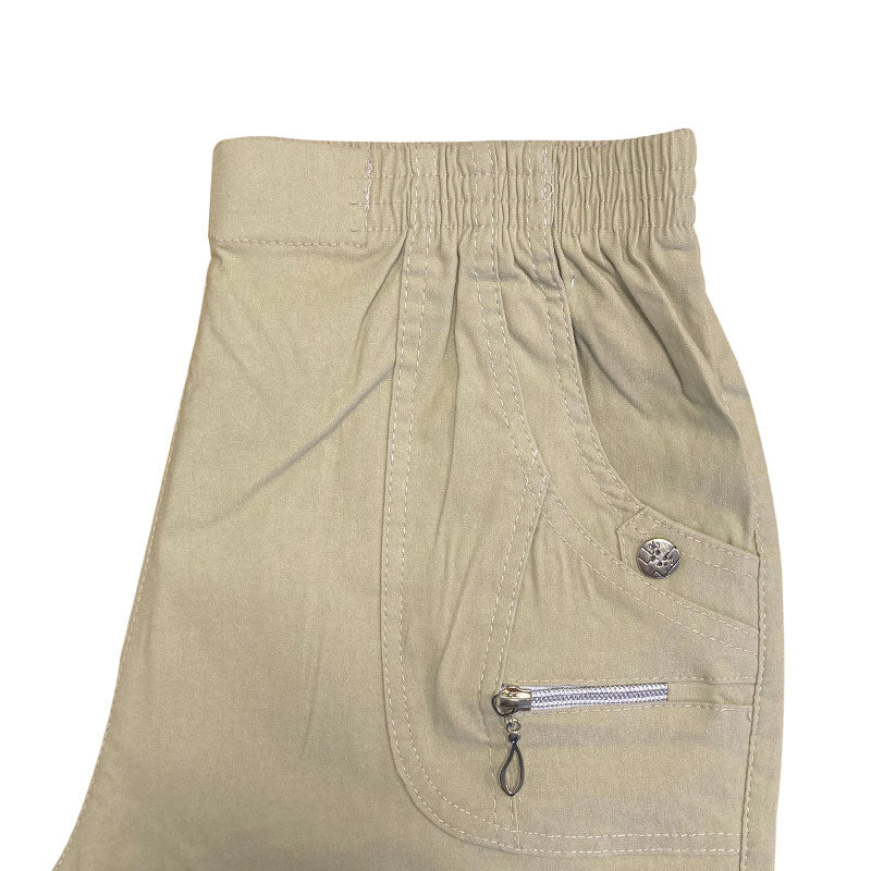 Dambyxor med resår i midjan, Beige