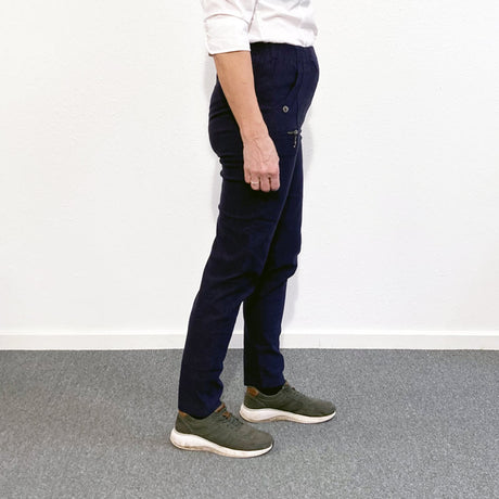 Dambyxor med elastisk kant - Navy