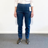 Dambyxor med resår i midjan, Blå denim