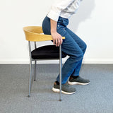 Dambyxor med resår i midjan, Blå denim