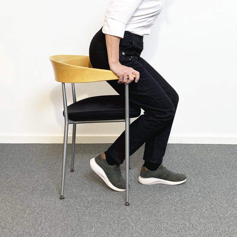 Dambyxor med resår i midjan, Svart denim