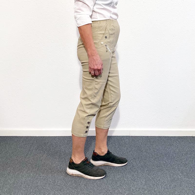 Capri dambyxor, Beige