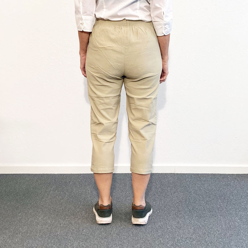 Capri dambyxor, Beige