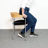 Dambyxor med resår i midjan, Mörk denim