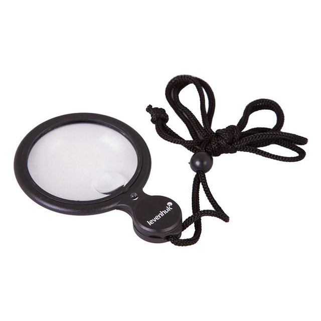 Lupp med halsrem och LED-ljus, 4x/10x förstoring