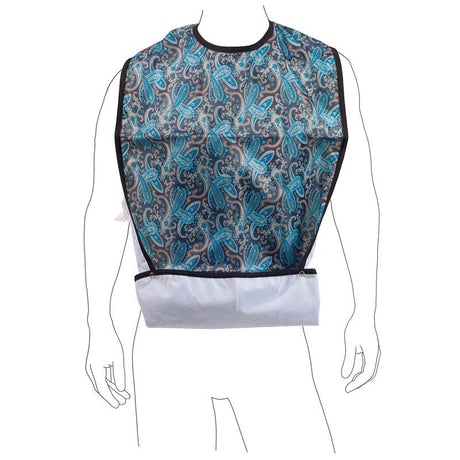 Spisestykke - Brunt/Blåt mønster - Seniorshop