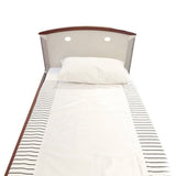 Glidelagen med satin - 200x200 cm - Seniorshop