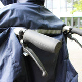 Fodrad regnponcho med huva