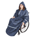 Regnponcho med ärmar och huva