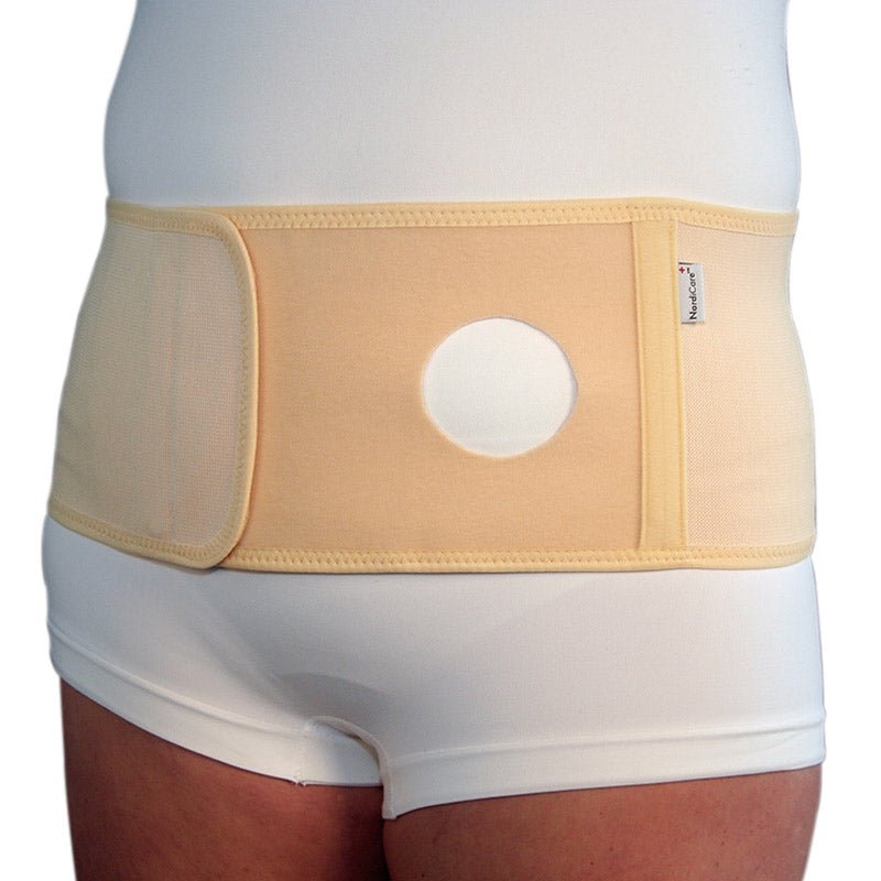Beige stomibälte - Klipp själv hål