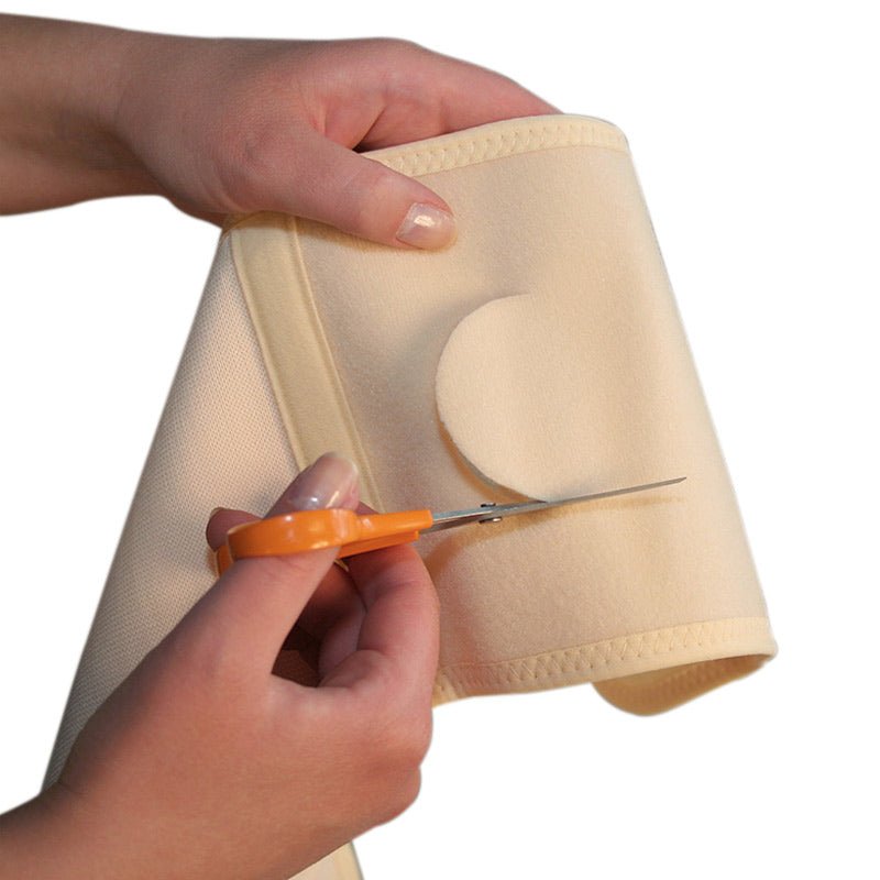 Beige stomibælte - Klip selv hul