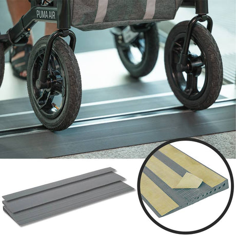 Gummirampe med limtape - Seniorshop