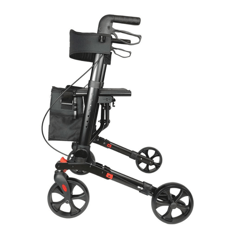 Panther Compact rollator - Sort