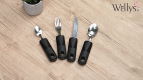 Bestickset med komfortgrepp - 4 delar